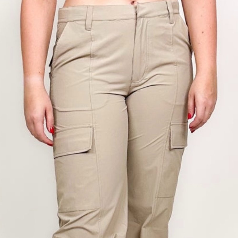 Mono B Cargo Pants Khaki L NWT